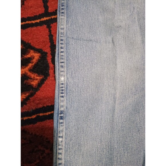 Vintage Wrangler Jeans Mens Blue Thrashed Distressed Faded Denim 44x29 35001AI - Picture 11 of 16